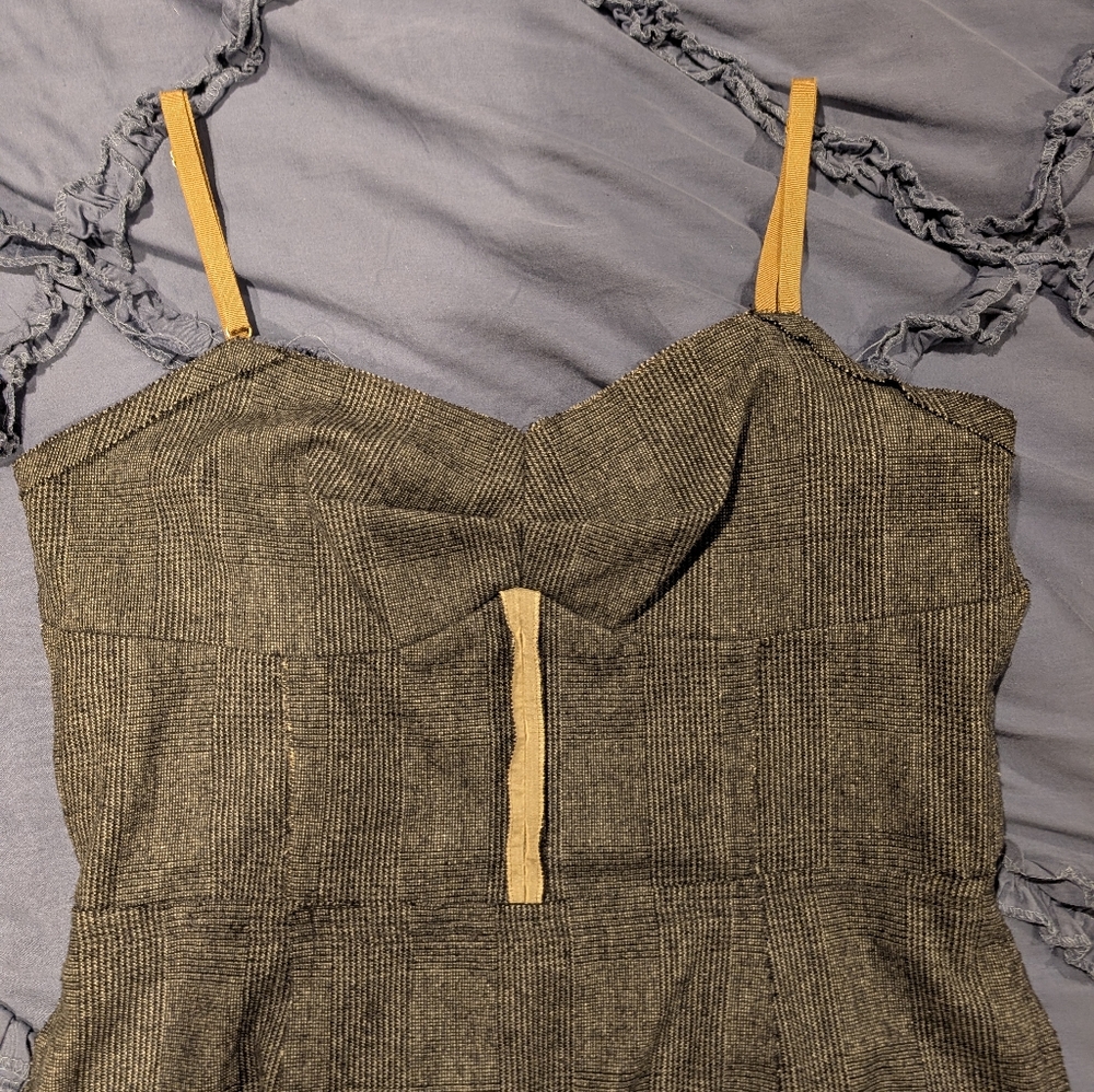 DOLCE & GABBANA | Wool Silk Tweed Fitted Adjustable Dress Italy Size 48 Large - Picture 5 of 5